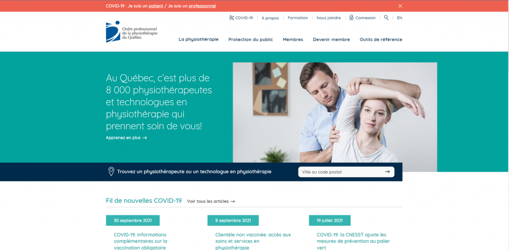OPPQ - Ordre Professionnel des Physiothérapeutes du Québec